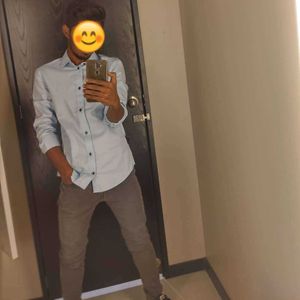 Combo of 2 H&amp;M Shirts. Grey and Blue.