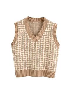 Imported Houndstooth Sweater Vest