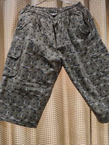 Printed Olive Green Cargo Shorts4xl