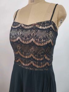 Black Lace Top Cocktail Dress
