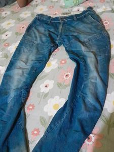 People Authentic Blue Banana Fit Jeans