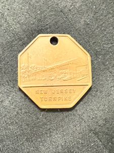 New Jersey Turnpike Coin Keychain Rare