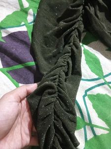 Olive Green Crop Top
