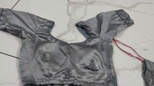 Grey Embroidered Lehenga Choli