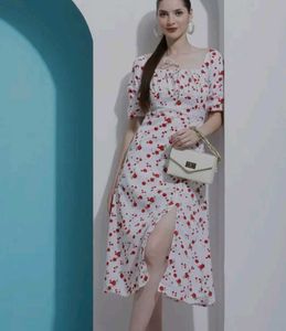 Floral Print Midi Dress