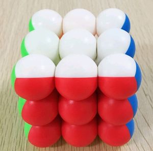 Original YJ Round Ball 3x3x3 Magic Cube 3 Layer St
