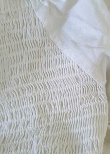 Smocked Front Ruched Top