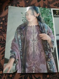 Pakistani Dupatta Suit With Patch Digital Print