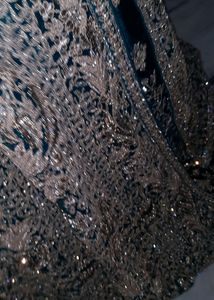 Velvet Zardosi Work Bridal Lehenga Woth Heavy Koti