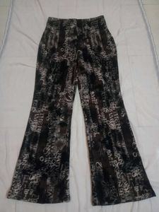 Patterned Flared Pants
