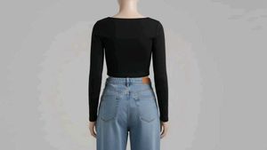 Chic Long Sleeve Crop Top 😍❤️‍🔥