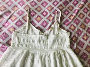 White Mini Strip Dress