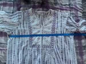 Diza by Westside Tie-Dye White Kurta