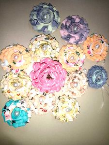 Handmade Fabric Loose Flower 02