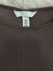 Cute Brown Fitted Top