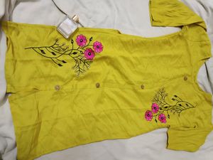 Designer Long Kurta With Embroidery Pattern From Big Bazaar