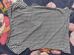 Shein Gingham Tie-Front Top