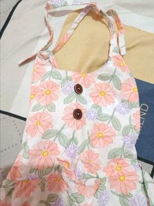 Floral Print Cotton Frock