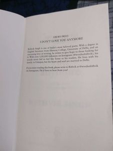 I Don&#39;t Love You Anymore by Rithvik Singh