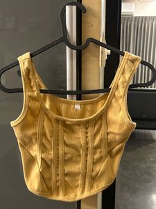 Ribbed Corset Tank Top