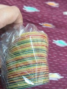 Colorful Beaded Bangle Set