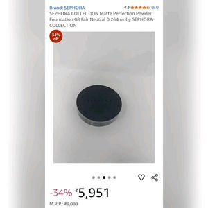 SEPHORA Matte Perfection Powder