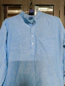 Blue Cotton Kurta