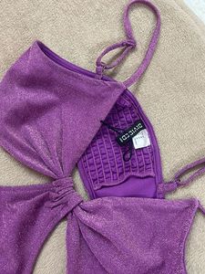 H&amp;M Women Purple Sleeveless Dress