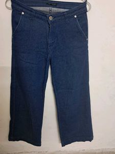 Wide Leg Cropped Jeans