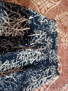 Blouson Blue Printed Top