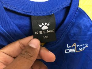 Kelme Long Sleeve Blue T shirt