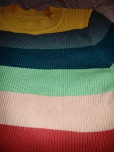 Striped Knit Top