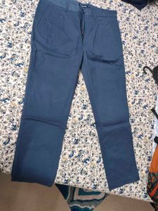 Men's Blue Casual Pants