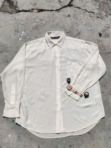 Aesthetic ZARA Silk Shirt For Women