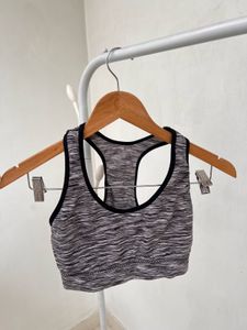 Striped Racerback Sports Bra