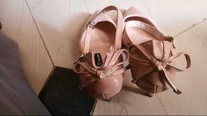 Blush Pink Kitten Heel Ankle Strap Pumps
