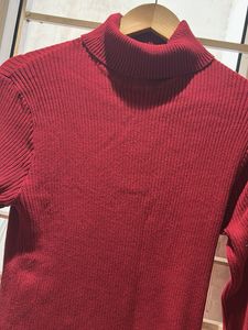 Burgundy Ribbed Turtleneck