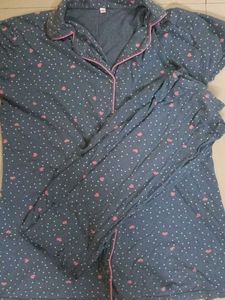 Heart Print Sleep Shirt