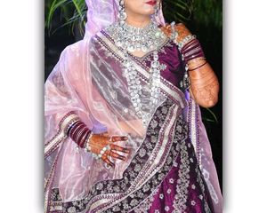 Heavy Bridal Lehanga Set (Wine)