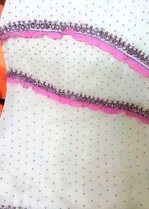 Embroidered White Top ( Lehga Choli)
