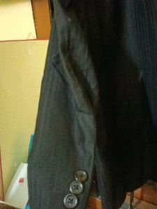 Black Colour Formal Linen Blend Suit Raymond