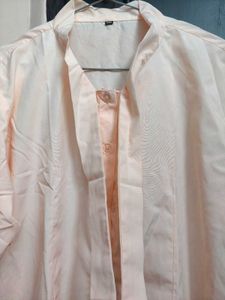 Plus Size Solid Classic Fit Shirt