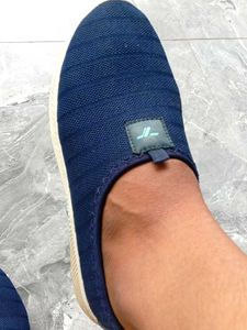 Blue Slip-On Comfort Sport Shoes