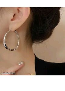 Silver Hoop Earrings