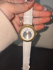 Stylish Gold &amp; White Watch