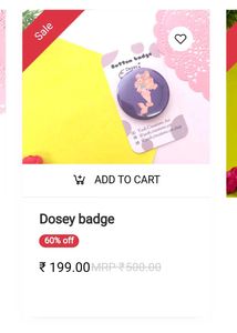 Mermaid Button Badge (Dosey)