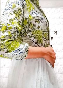 Floral Print Dress &amp; Jacket Set
