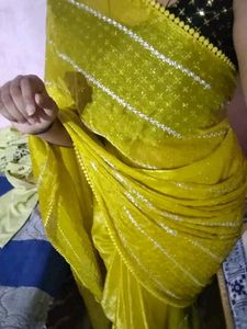 Saree with handwork Blouse