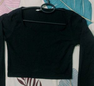 Black Long Sleeve Top
