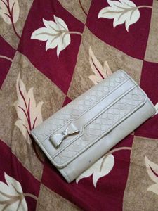 Elegant Wallet with Bow Detail